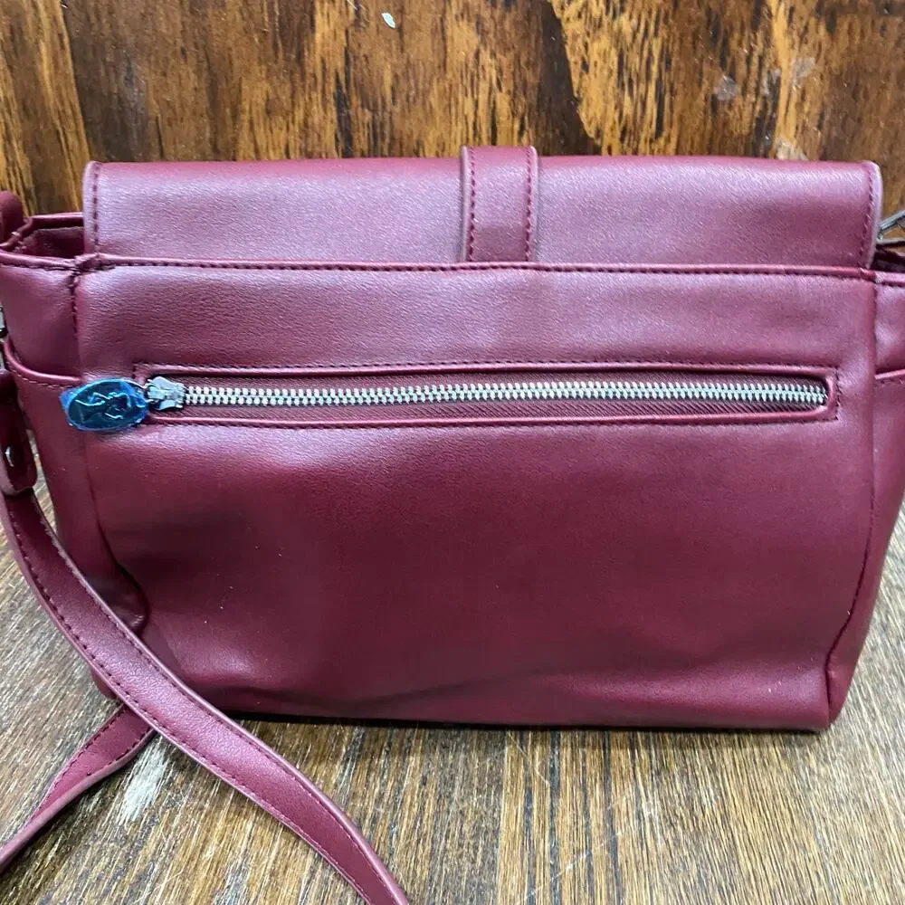 Damsel In Defense Concealed Carry Purse Cranberry Janie’s Gotta Crossbody Bag - Picture 12 of 16